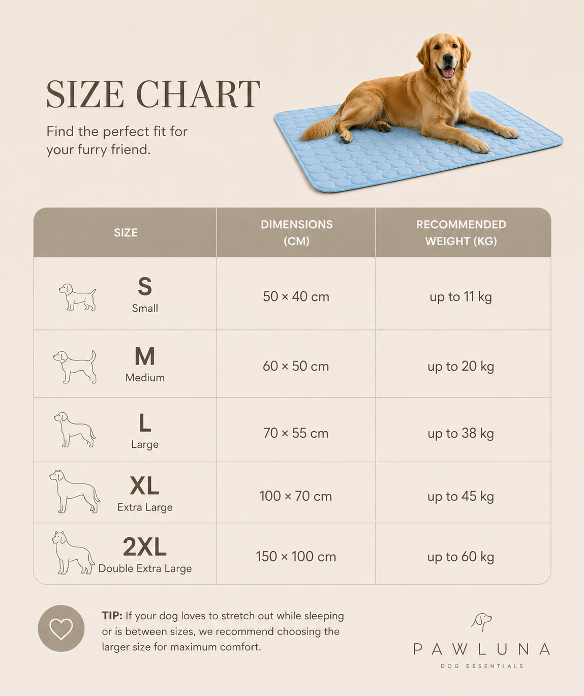 Pawluna's Self-Cooling Pet Mat