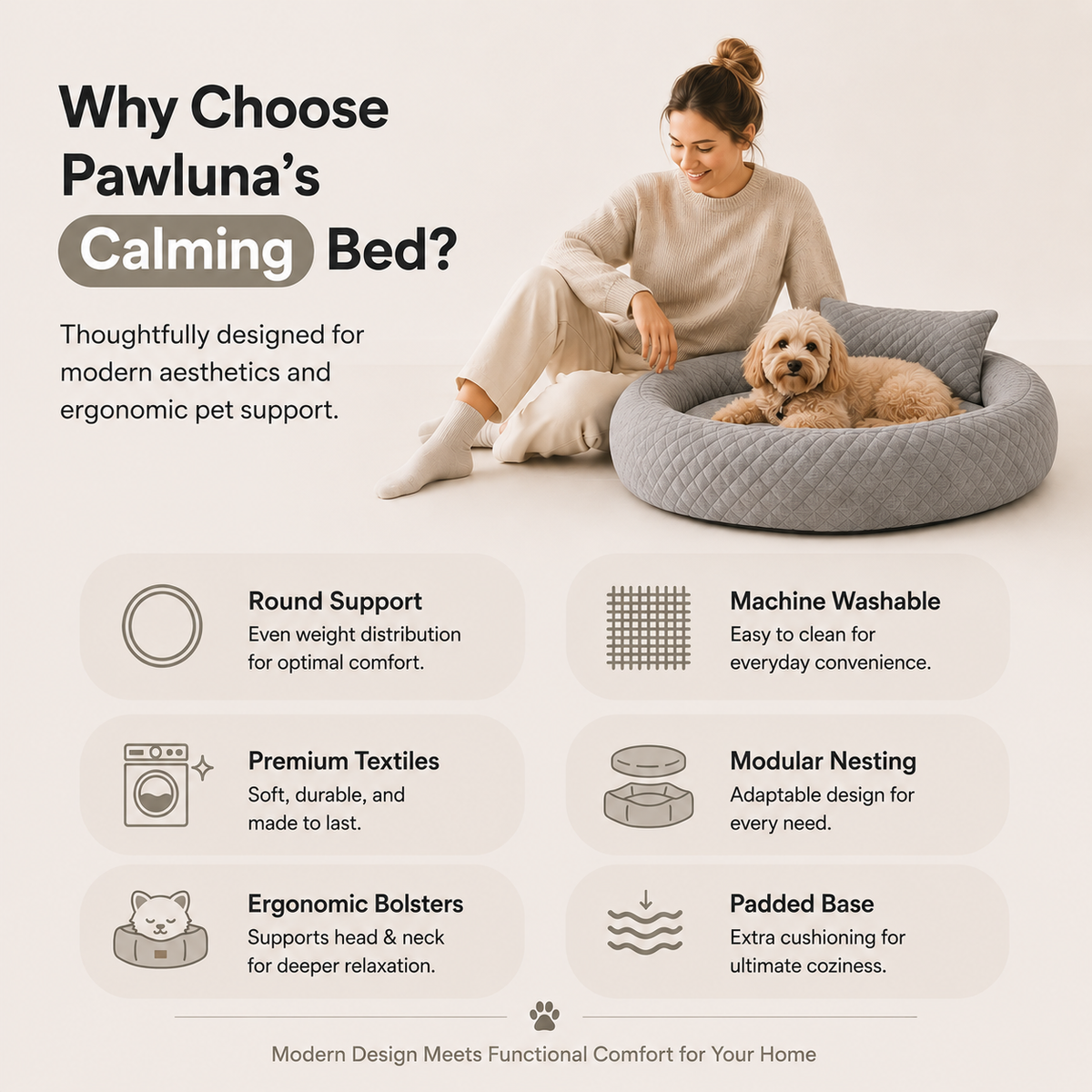 Luna's Calming Dogbed